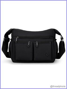 Women Messenger Crossbody Bag Nylon Waterproof Multi-Pocket Travel Purses